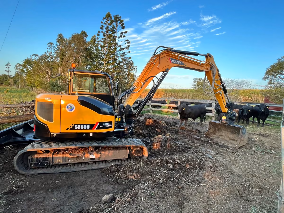 Excavator from Trackset’s hire range